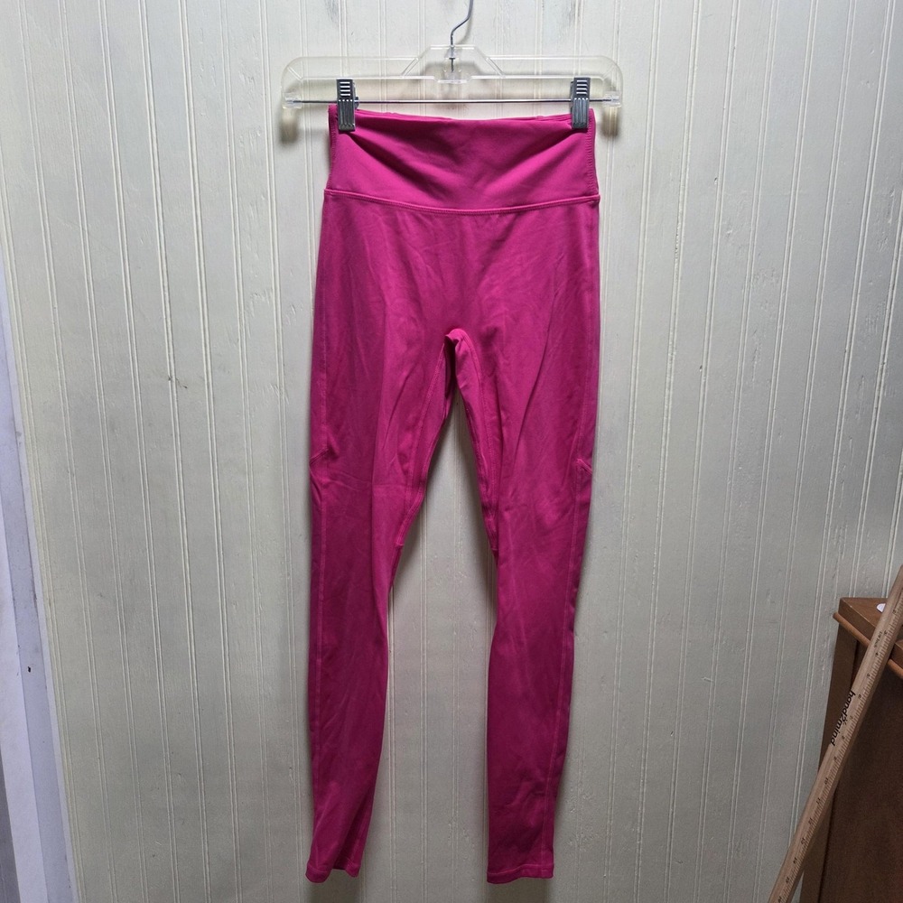 Fabletics Motion365 Leggings Womens XS Pink High Rise Ankle Reflective Yoga